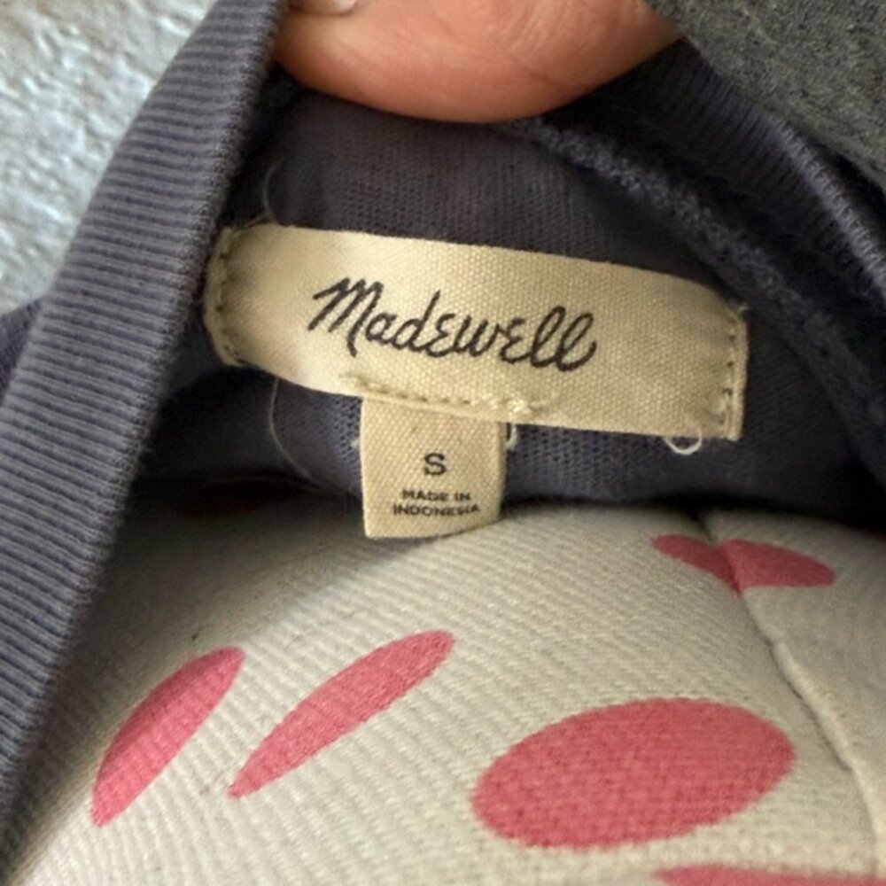 Madewell T-Shirt Dress, Periwinkle, size S - Picture 2 of 3